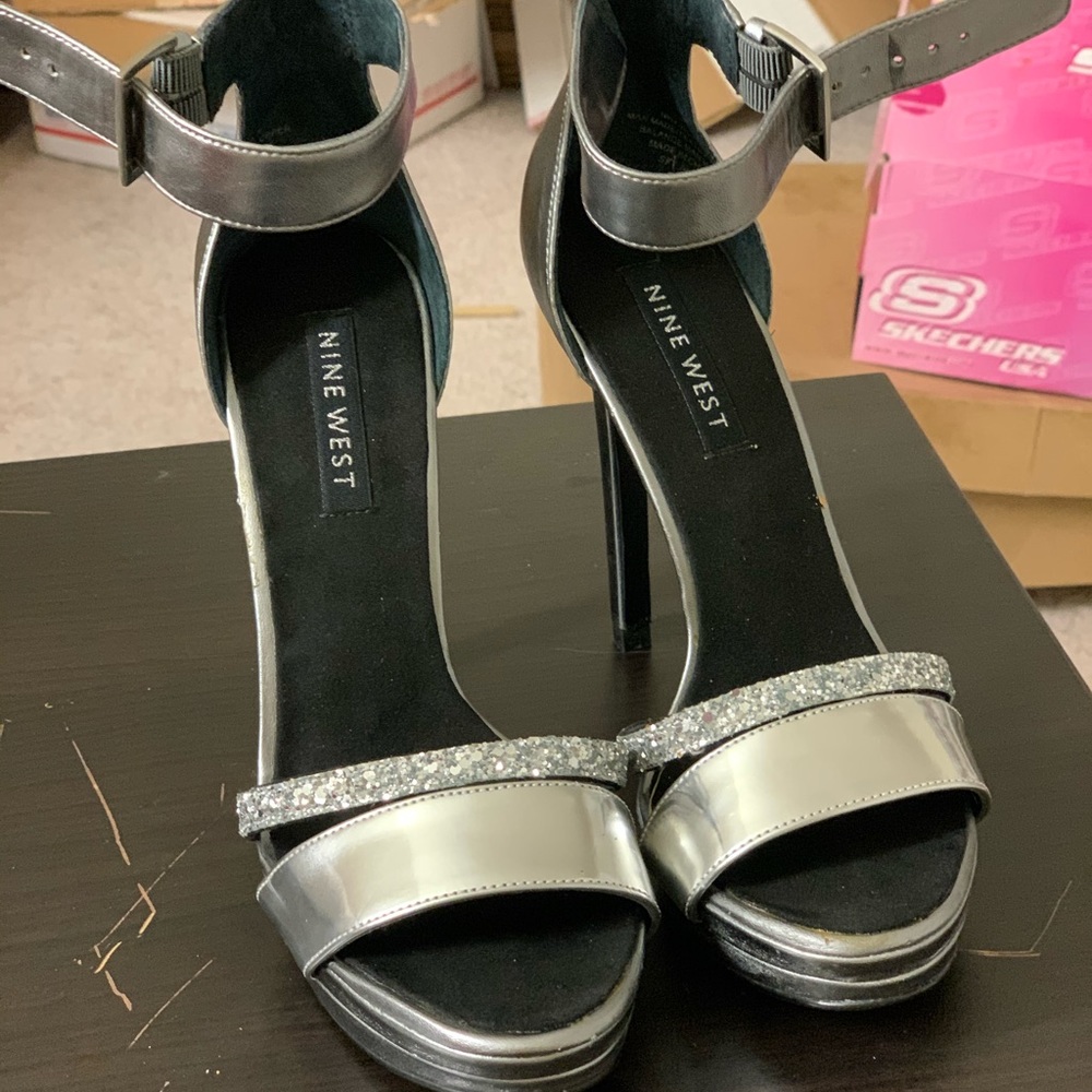 New ALDO ANKLE STRAP EMBELLISHED HEEL SANDAL